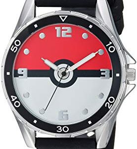 Pokemon Kids' POK9007 Analog Display Quartz Black Watch for Boys, Girls and Adults All Ages