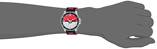 Pokemon Kids' POK9007 Analog Display Quartz Black Watch for Boys, Girls and Adults All Ages