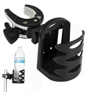 vive cup holder for walker, wheelchair, accessories, stroller, adults, bike, boat, desk, mobility scooter, rollator, electric wheel chair - portable adjustable cupholder attachment, near universal fit