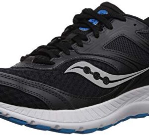 Saucony Men's Versafoam Cohesion 12 Road Running Shoe, black/blue, 11.5 M US