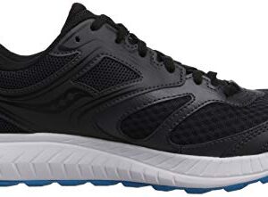 Saucony Men's Versafoam Cohesion 12 Road Running Shoe, black/blue, 11.5 M US