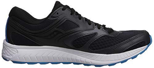 Saucony Men's Versafoam Cohesion 12 Road Running Shoe black/blue, 12 M US