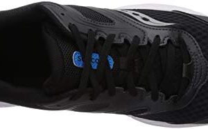Saucony Men's Versafoam Cohesion 12 Road Running Shoe black/blue, 12 M US
