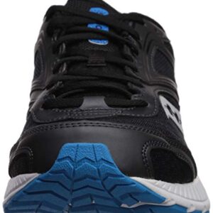 Saucony Men's Versafoam Cohesion 12 Road Running Shoe black/blue, 12 M US