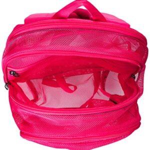 NIKE Brasilia Mesh Backpack 9.0, Rush Pink/Rush Pink/White, One Size