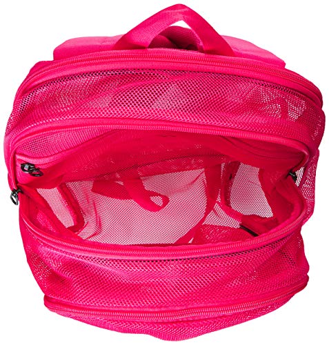 NIKE Brasilia Mesh Backpack 9.0, Rush Pink/Rush Pink/White, One Size