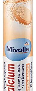 Mivolis Calcium effervescent Tablets - Dietary Supplements 4 Packs x 20 pcs | Germany