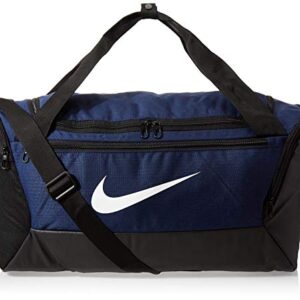 NIKE Brasilia Small Duffel - 9.0, Midnight Navy/Black/White