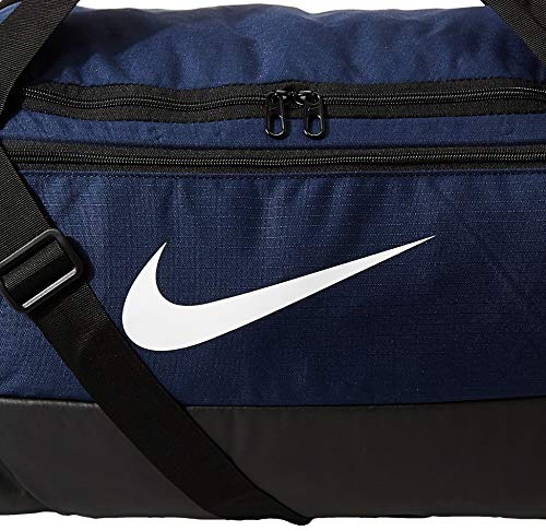 NIKE Brasilia Small Duffel - 9.0, Midnight Navy/Black/White