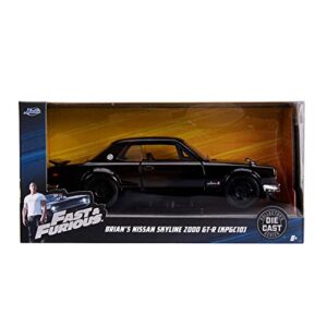 jada toys fast & furious 1:32 brian's 1971 nissan skyline 2000 gt-r die-cast car, toys for kids and adults (99602)