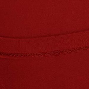 Leggings Depot Womens High Waist Legging - Pants with Buttery Soft 1 Inch Waistband, Tango Red (One Size Plus)