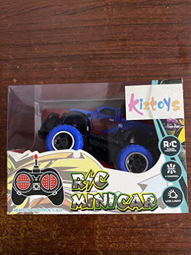 Kizeefun Remote Control Car for Toddlers, Mini RC Car for Kids, Boys and Girls with 1: 43 Scale, 4 Channels, Toy for Toddlers and Kids 3, 4, 5,6, 7, 8 Year Old (4 AA Batteries Included)