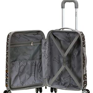 Rockland Vision Hardside Spinner Wheel Luggage, Assorted/Multicolor, Carry-On 20-Inch