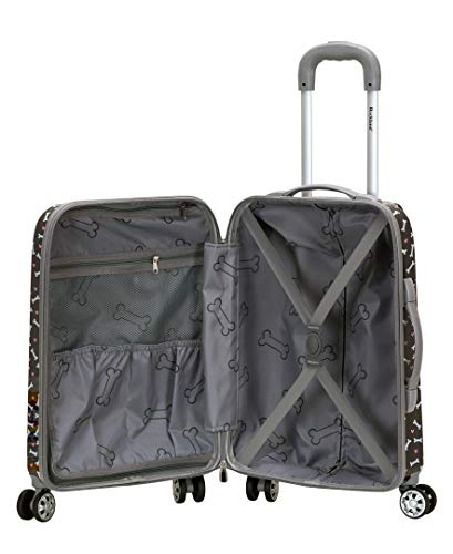 Rockland Vision Hardside Spinner Wheel Luggage, Assorted/Multicolor, Carry-On 20-Inch