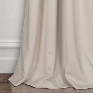 Lush Decor Insulated Grommet Blackout Curtains Panel Pair, 52"W x 108"L, Wheat