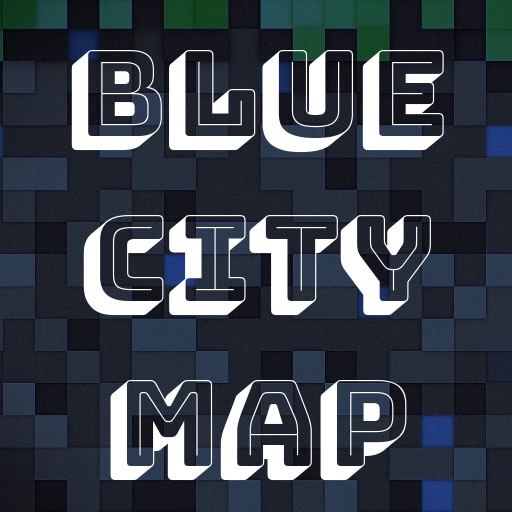 Blue City Map For Minecraft PE