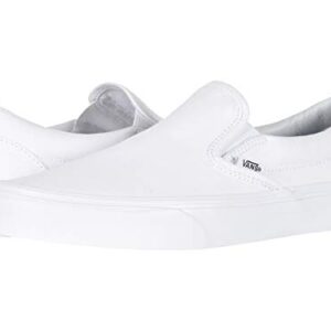 Vans Unisex Adults Classic Slip On Trainers True White, 9 Women/7.5 Men