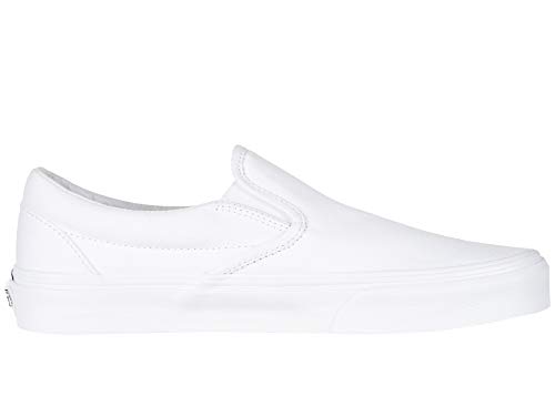 Vans Unisex Adults Classic Slip On Trainers True White, 9 Women/7.5 Men