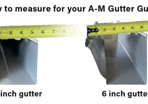 A-M Gutter Guard - Aluminum 5" (50 Feet, Mill Finish)