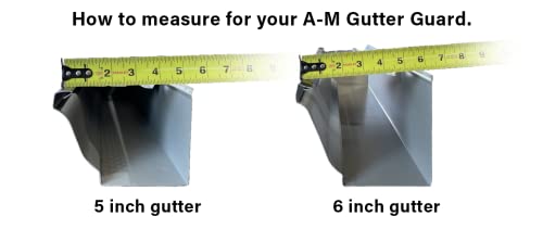 A-M Gutter Guard - Aluminum 5" (50 Feet, Mill Finish)