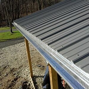 A-M Gutter Guard - Aluminum 5" (50 Feet, Mill Finish)