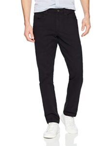 amazon essentials men's slim-fit 5-pocket comfort stretch chino pant (previously goodthreads), black, 30w x 36l
