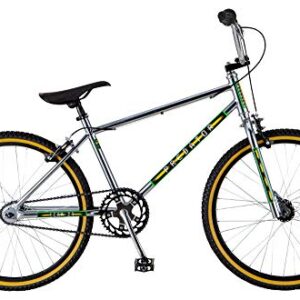 Schwinn Predator Team 24 Freestyle BMX Bike, Throwback 1983 Design, Single-Speed Drivetrain, Hi-Ten Steel Frame, Rattrap Pedals, Front and Rear Caliper Brakes, 24-Inch Gum Wall Tires, Chrome