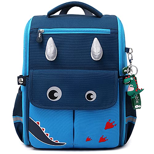 AO ALI VICTORY Unicorn Girls Backpacks for School Princess Bowknot Kids Bookbags Boys Dinosaur Backpack(Small, Navy)