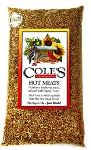cole's hot meats assorted species wild bird food sunflower meats 20 lb.