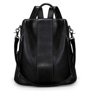 s-zone leather backpack purses for women antitheft soft rucksack ladies shoulder bag medium