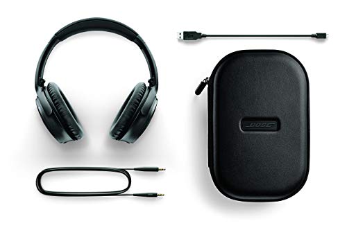 Bose QuietComfort 35 (Series II) Wireless Headphones, Noise Cancelling, with Alexa voice control – Triple Midnight (Renewed)