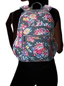 Vera Bradley Women's Cotton Campus Backpack, Pretty Posies, One Size