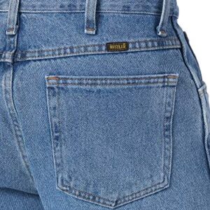 Rustler mens Classic Regular Fit Jeans, Stonewash, 36W x 32L US