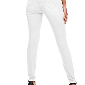 Hybrid & Company Super Comfy Stretch Women 5 Pocket Jeans P28868SK White 11