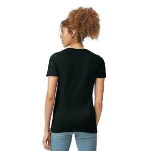 Gildan Women's Softstyle Cotton T-Shirt, Style G64000L, Multipack, Black (2-Pack), Large