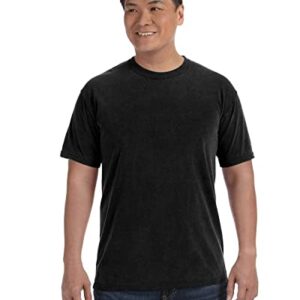 Comfort Colors mens Adult Short Sleeve Tee, Style 1717 T Shirt, Black, Large US