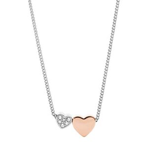 fossil women's silver-tone necklace, color: silver (model: jf03097998)