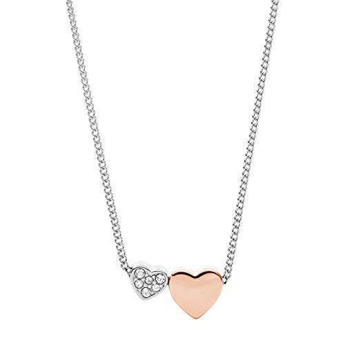 Fossil Women's Silver-Tone Necklace, Color: Silver (Model: JF03097998)