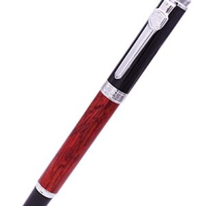 Jinhao Nature Rose Wood Fountain Pen Bent Nib(Fine to Broad Size),Fude Pen for calligraphy,art drawing and handwriting