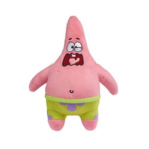 alpha group spongebob squarepants officially licensed exsqueeze me plush - 11” patrick with silly burp sounds, 11 inches