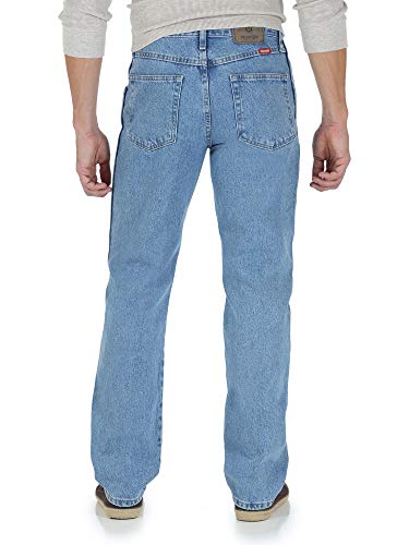 Wrangler Men's Regular Fit 5-Pocket Jeans (Light Indigo Wash, 36 x 29)