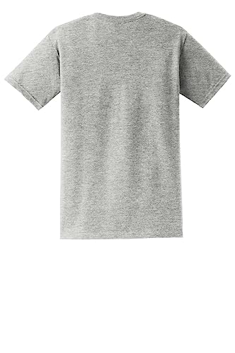 Gildan Men's Ultra Cotton T-Shirt with Pocket, Style G2300, 2-Pack, Sport Grey, Large