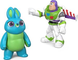 fisher-price imaginext disney pixar toy story 4 buzz lightyear & bunny figure 2-pack