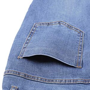 Sidefeel Women Flare Jeans Bell Bottom Mid Rise Denim Pants Size 16 Blue