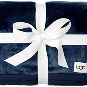 UGG Unisex-Adult Duffield Throw Ii Wearable Blanket, Indigo, One Size US