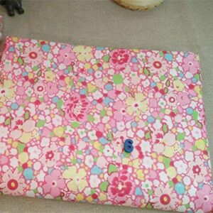 Bluelans 7pcs 10" x 10" (25cm x 25cm) Top Cotton Craft Fabric Bundle Squares Patchwork DIY Sewing Scrapbooking Quilting Floral Dot Pattern Light Pink
