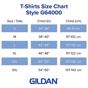 Gildan Adult Softstyle Cotton T-Shirt, Style G64000, Multipack, Sport Grey (2-Pack), Large