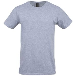 Gildan Adult Softstyle Cotton T-Shirt, Style G64000, Multipack, Sport Grey (2-Pack), Large