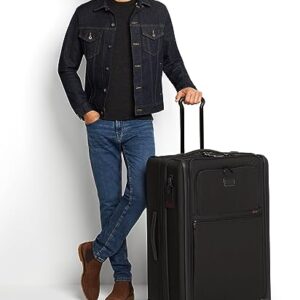 TUMI Alpha 3 Extended Trip Expandable 4-Wheeled Packing Case Suitcase - Great for Extended Travel of Shared Packing - Rolling Luggage for Men and Women - Black