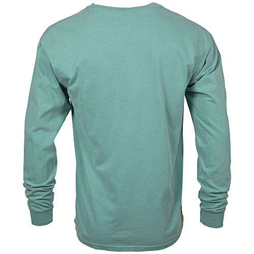 Comfort Colors Men's Adult Long Sleeve Tee, Style 6014, Seafoam, Medium